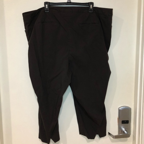 Lane Bryant Brown Capri Dress Pants Size 28 - Picture 4 of 8